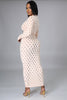 Hollowed Out Midi Dress